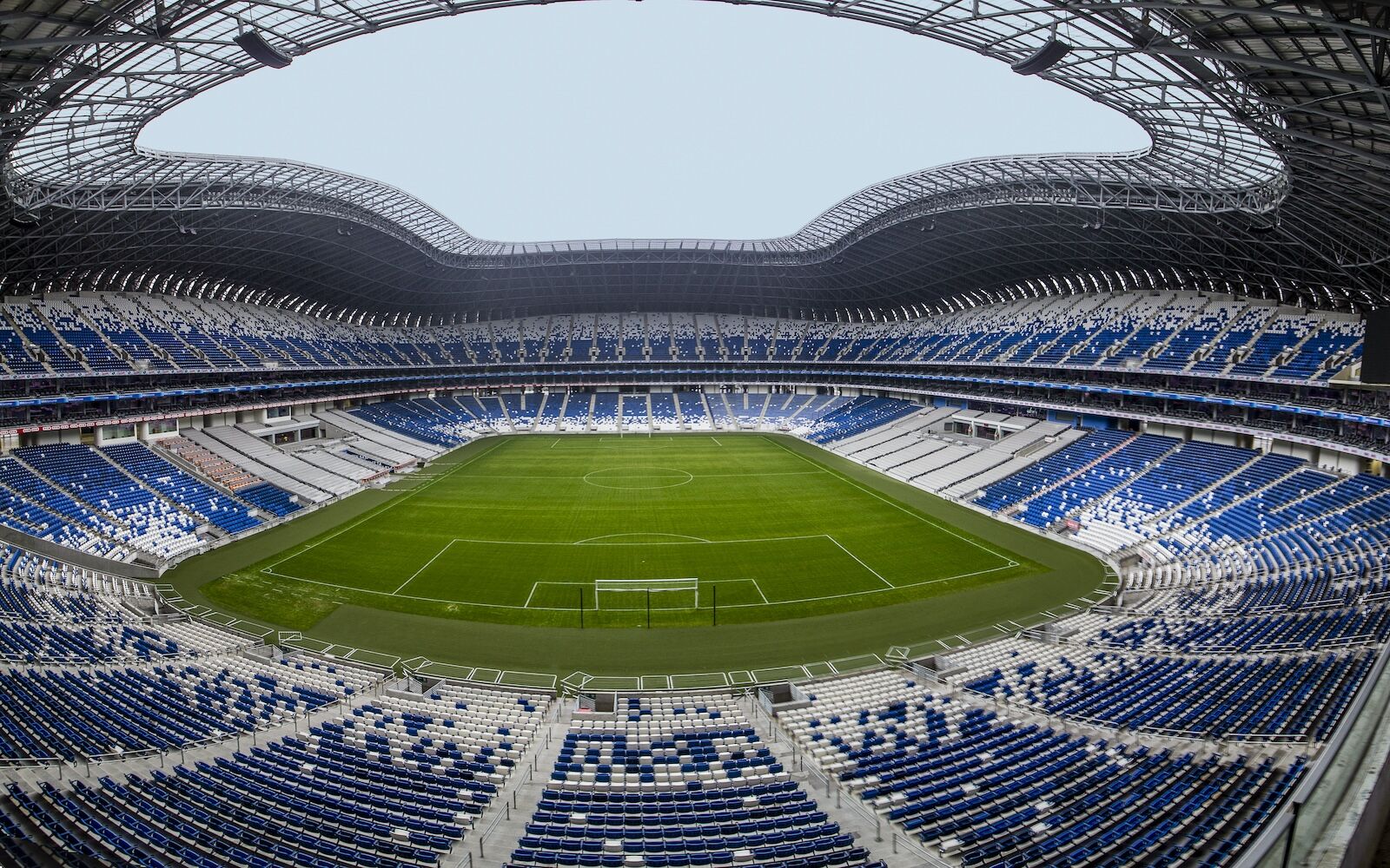 interior of bbva stadium in monterrey