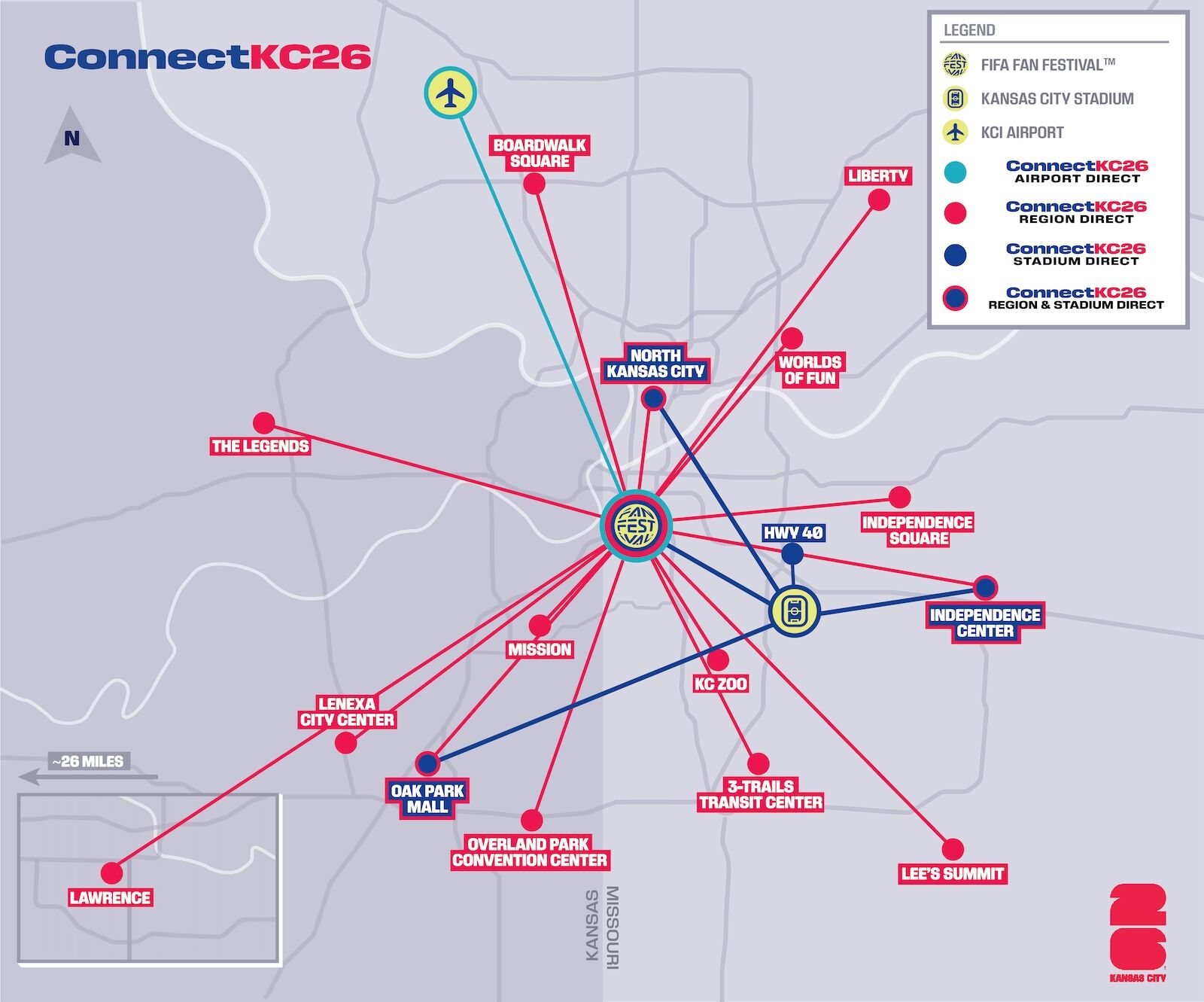 kansas city world cup transportation map