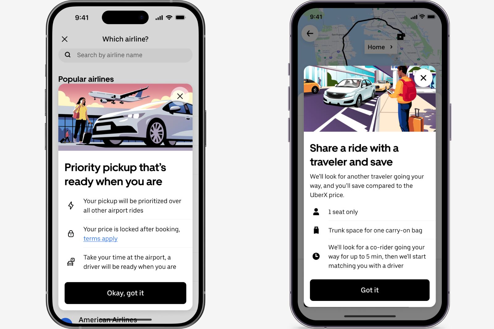 uber airport share summer update 2025