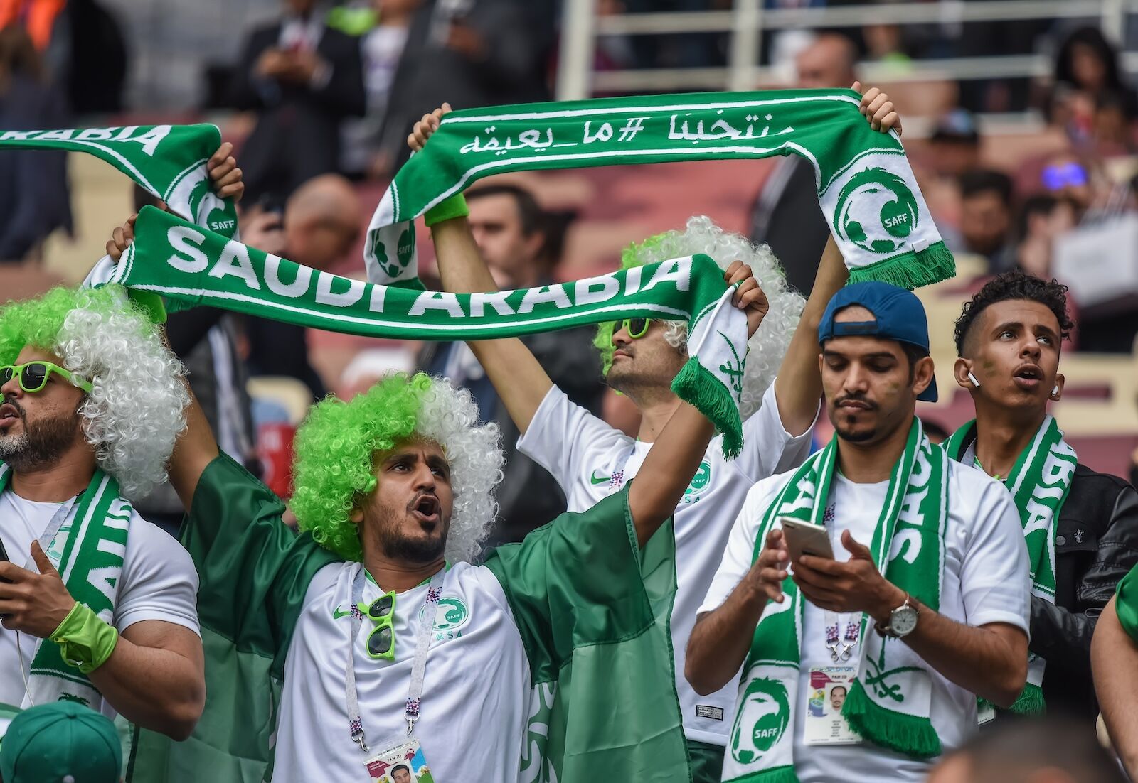 saudi arabia fans at world cup