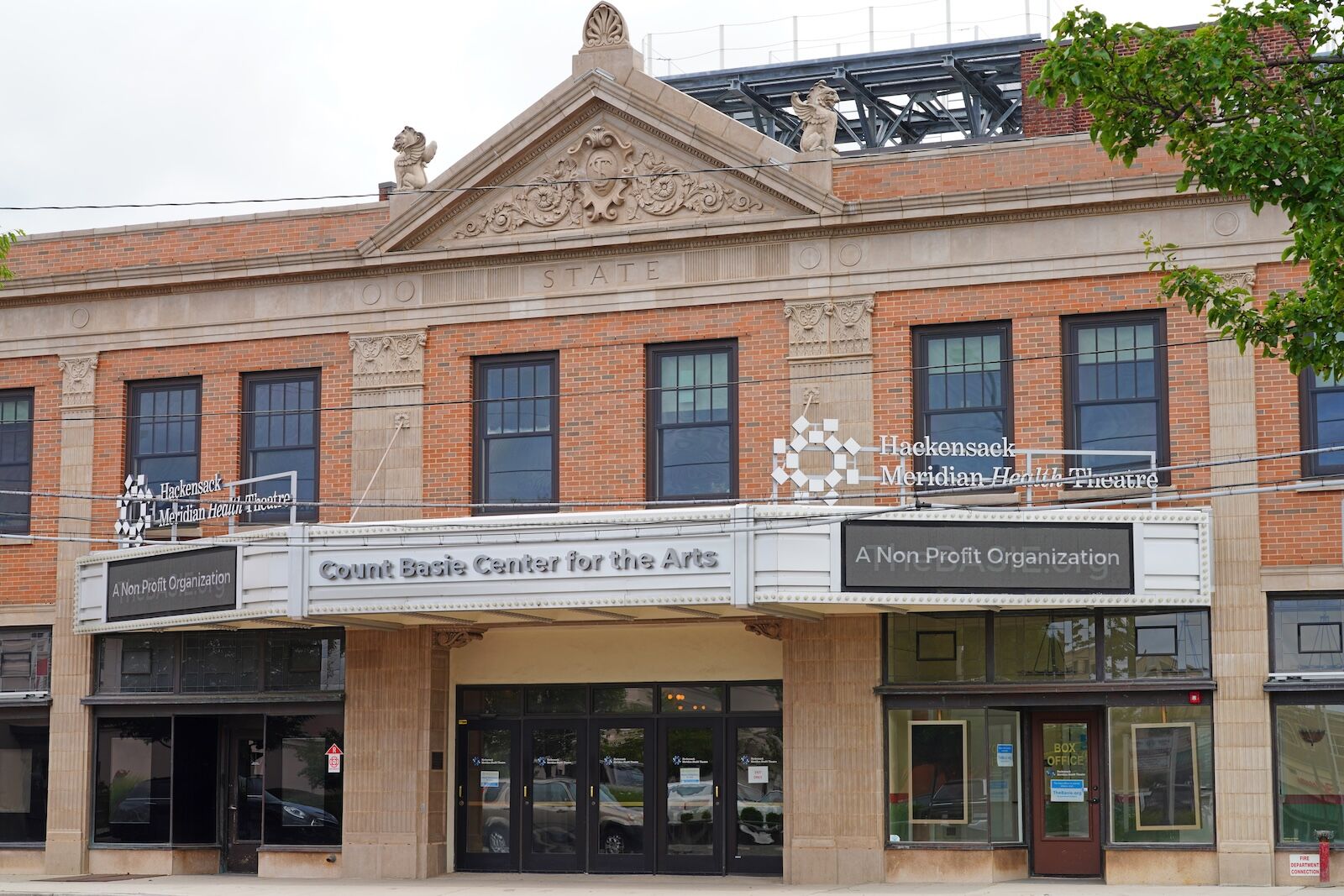 RED BANK, NJ –16 JUL 2020- View of the landmark Count Basie Center for the Arts theater in Red Bank, Monmouth County, New Jersey.