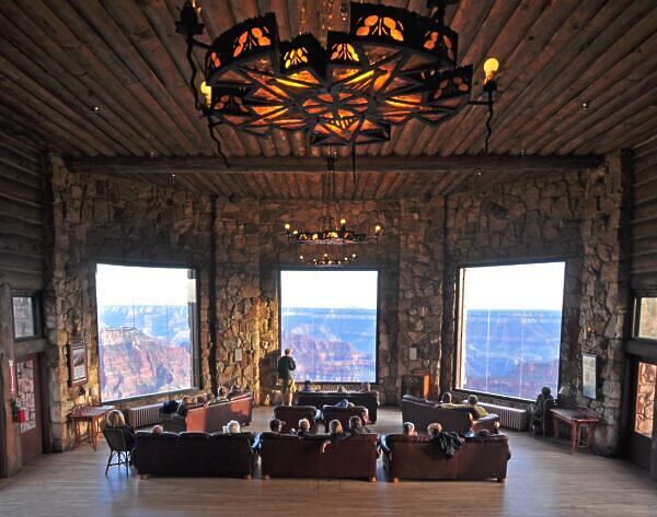 Only Hotel on North Rim of Grand - Interior Grand Canyon Lodge 600x473