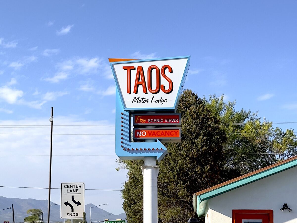 Santa Fe to Taos - Taos Motor Lodge 1200x900