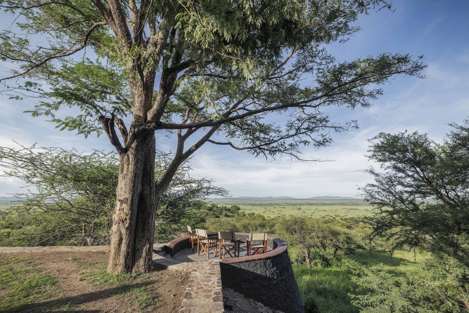 serengeti explorer camp tanzania - overlooking the bush