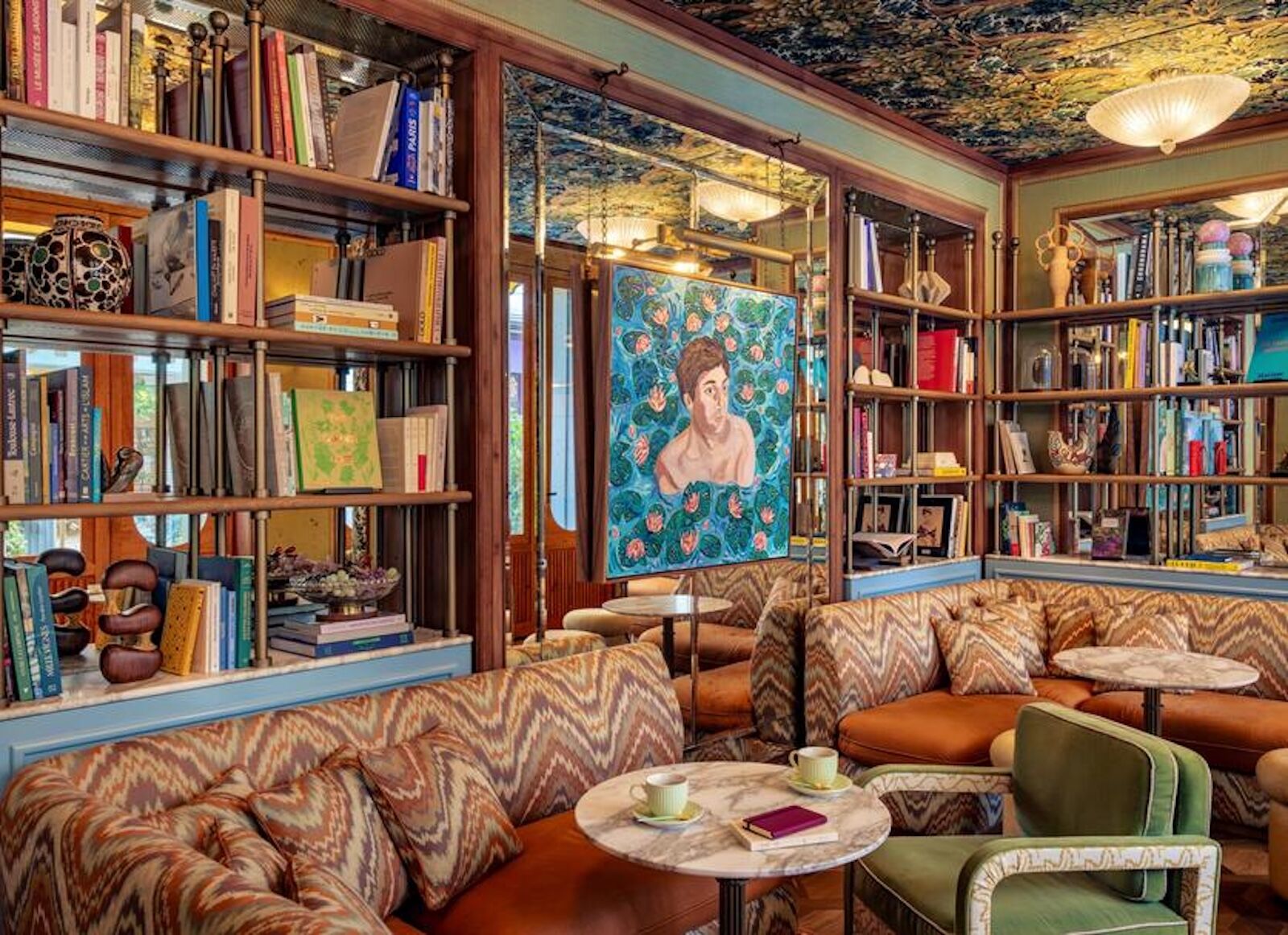 dopamine decor lobby at la fantasie paris