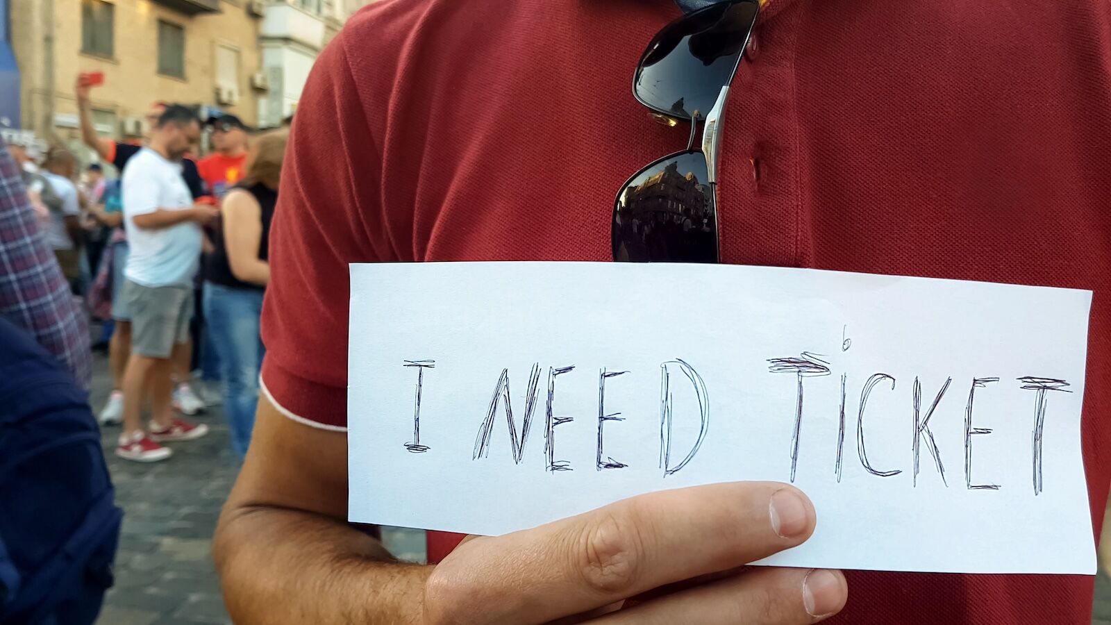 how to get world cup tickets - scalping sign