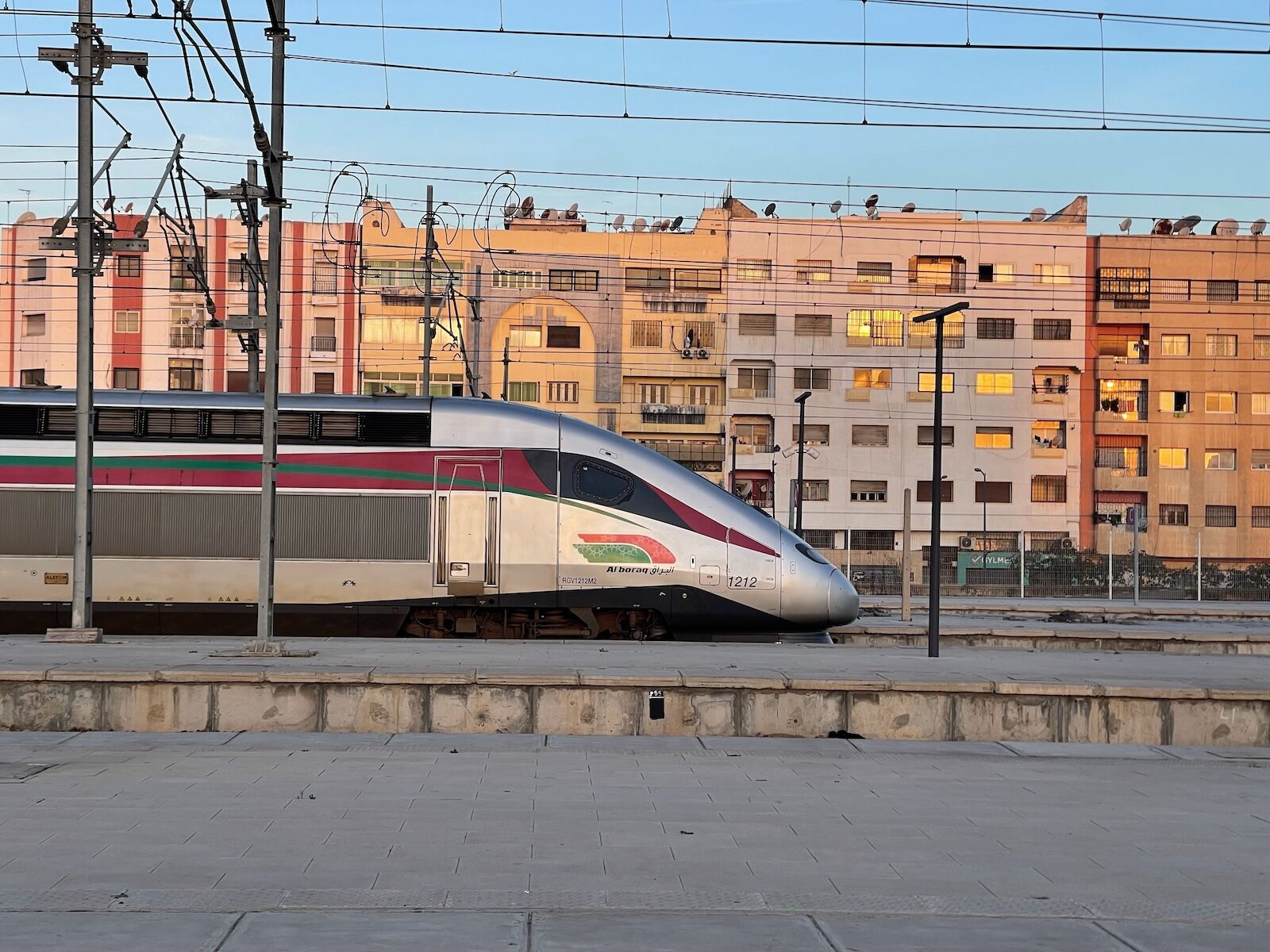 morocco travel - high speed train