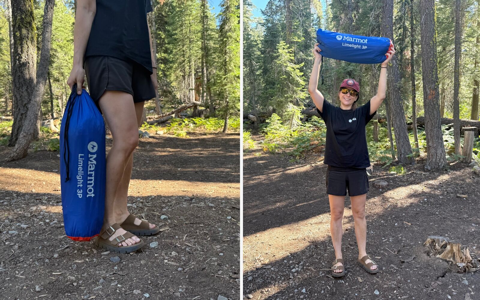 The Marmot Limelight 3P packed up.