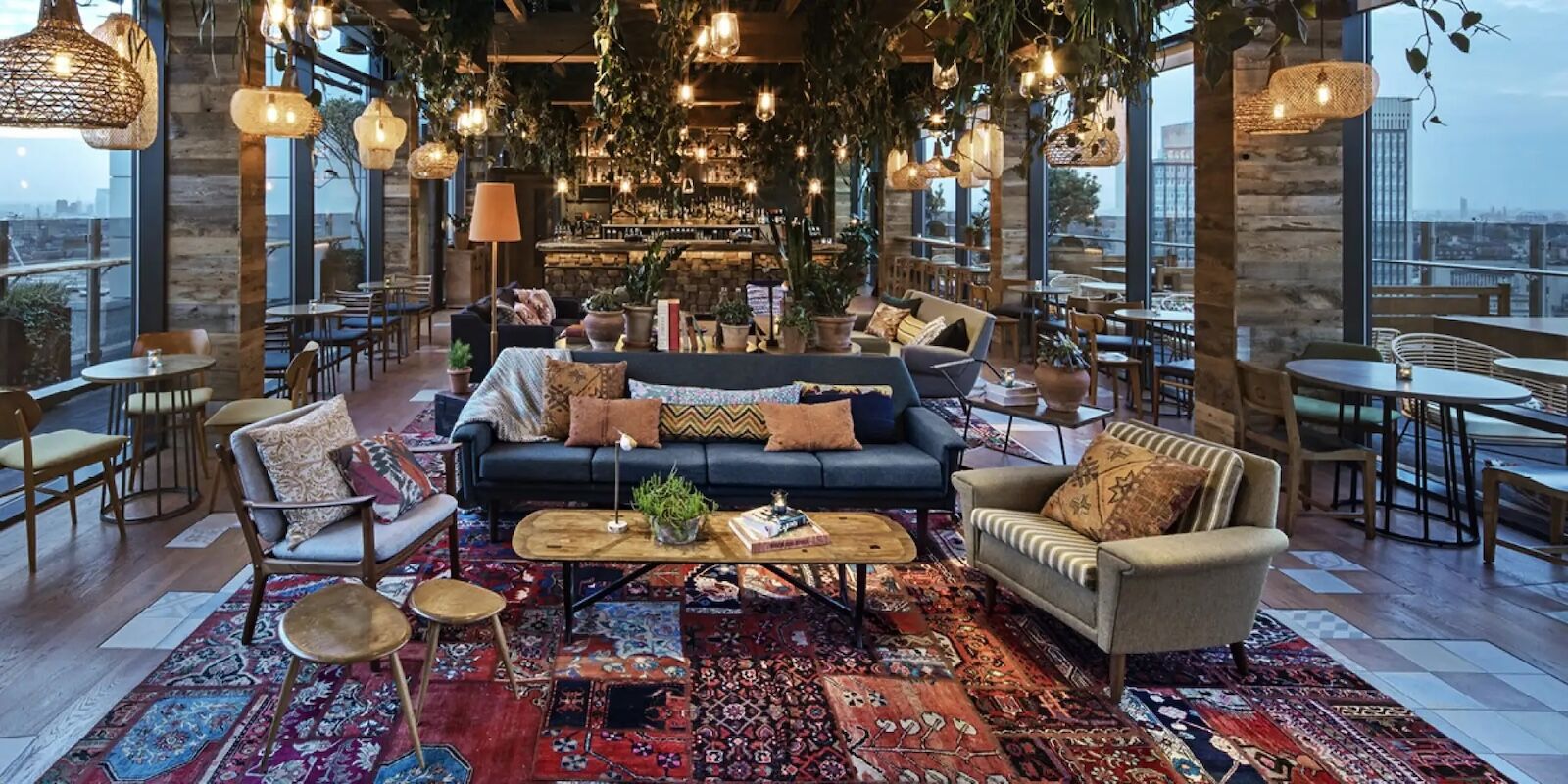 the nest rooftop bar at treehouse london