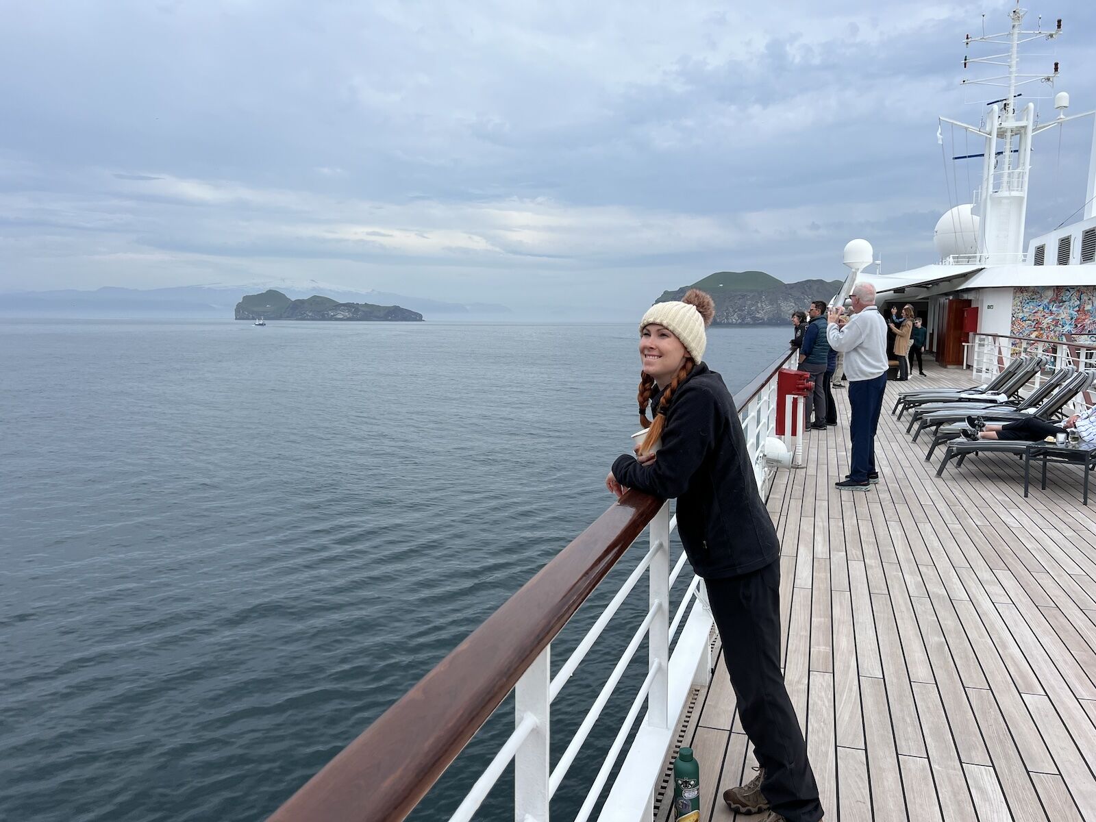woman on cruise ship deck