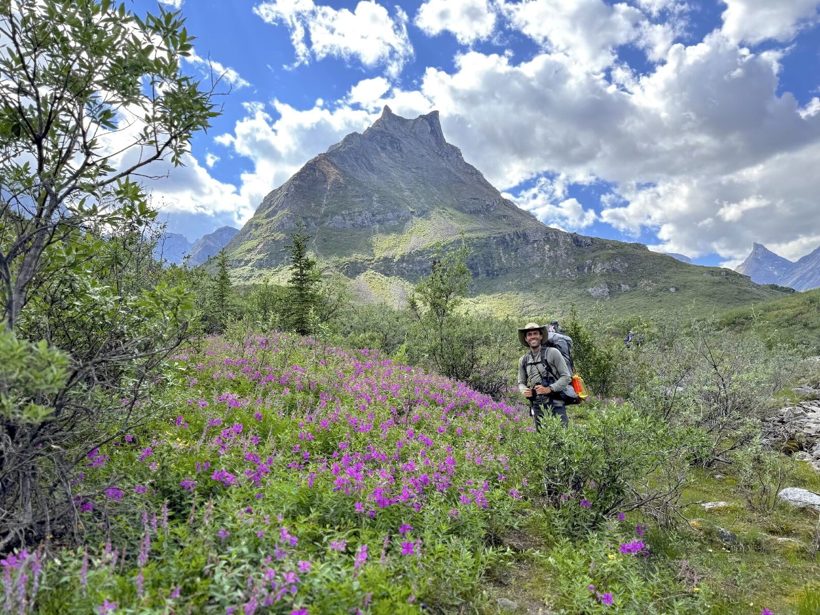 antartica vs arctic circle -hiker in alaska