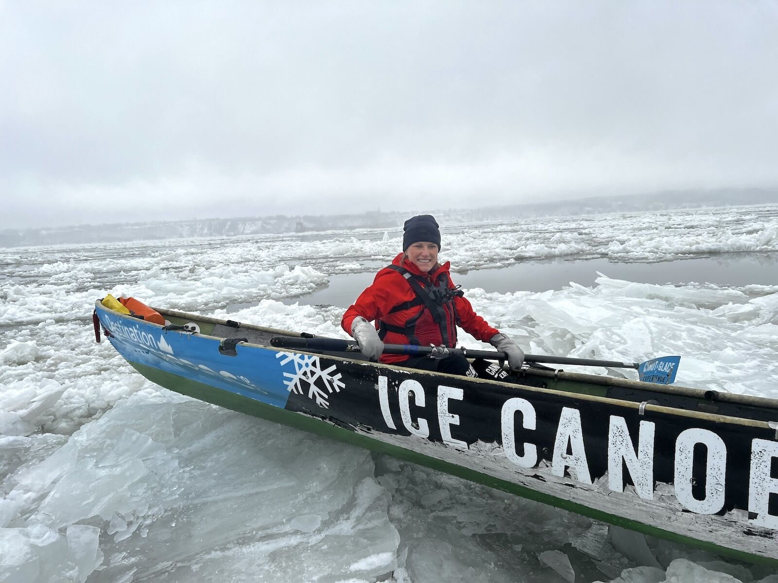 author ice canoeing in quebec