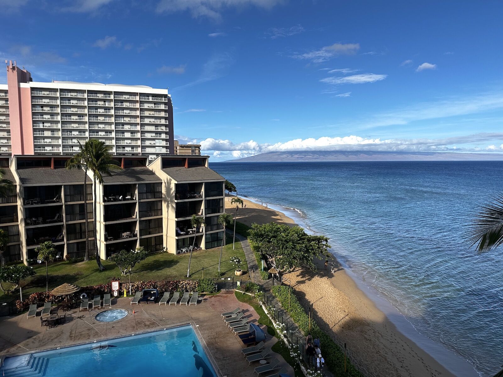 balcony view at aston kaanapali shores