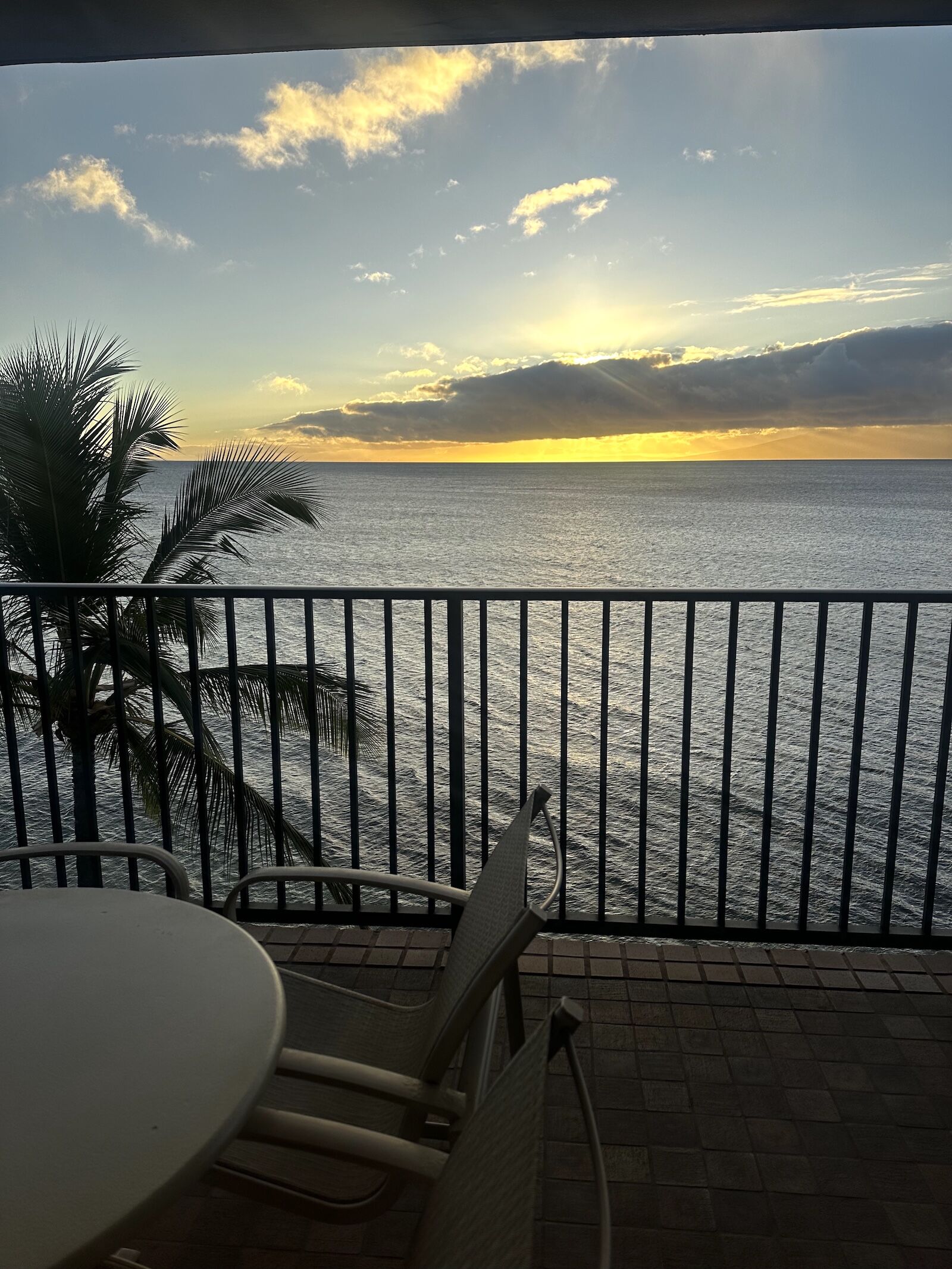 balcony view at aston kaanapali shores