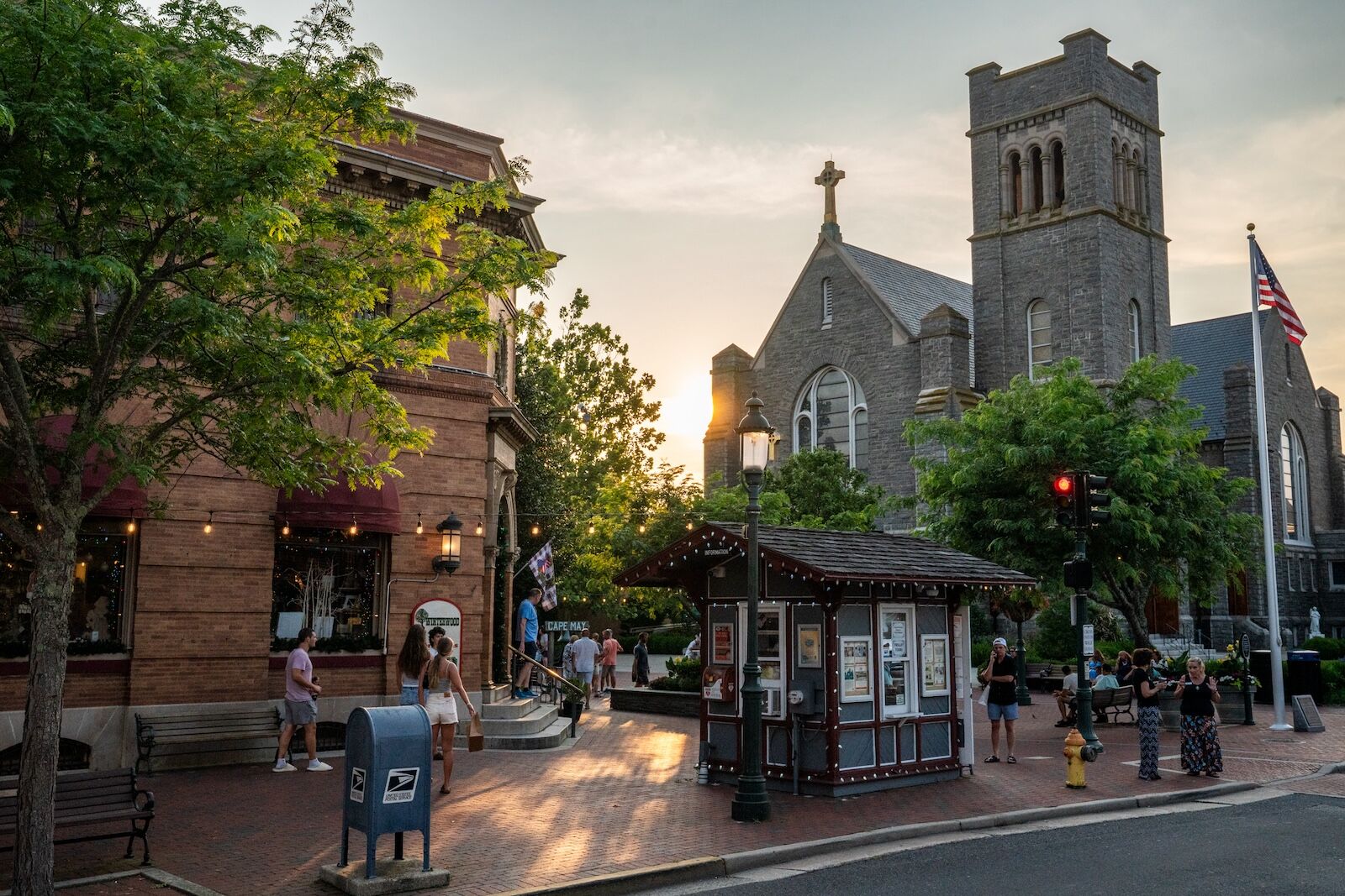 haunted cape may - sunset in town