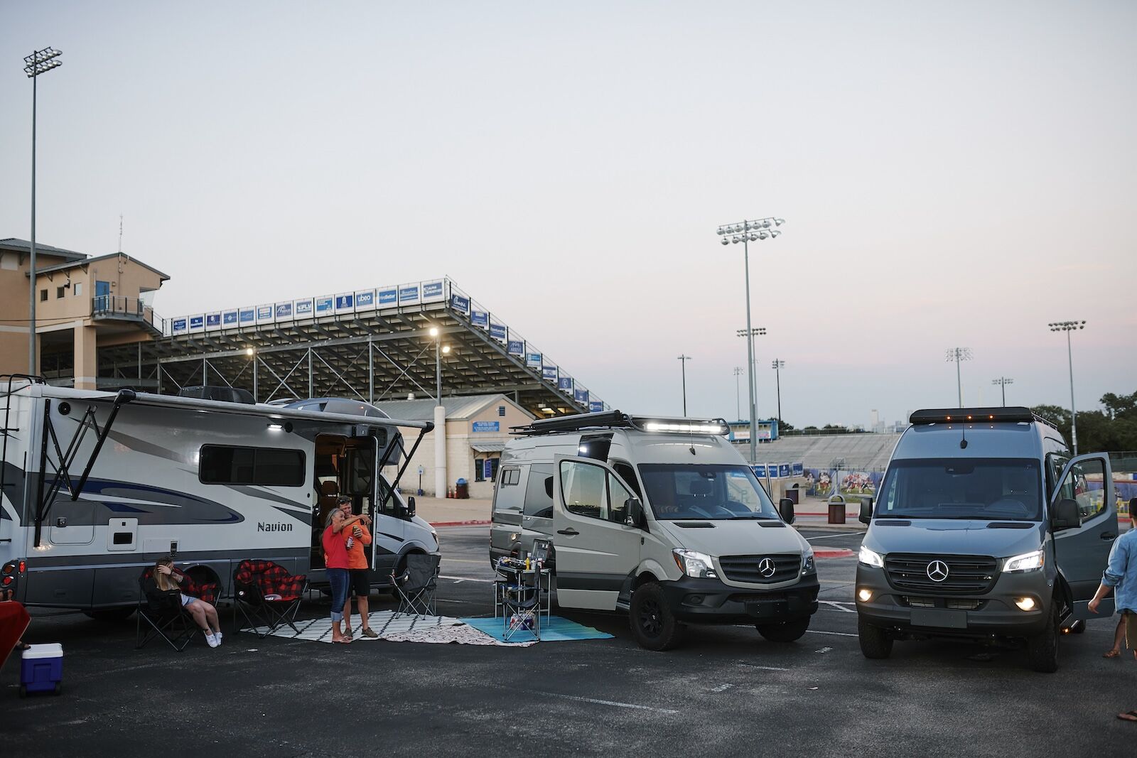 world cup by rv - parking lot