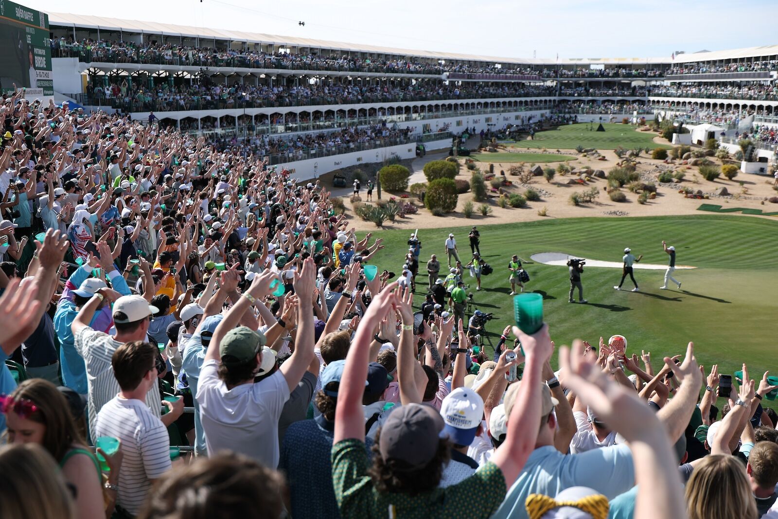 16th hole at WM phoenix open