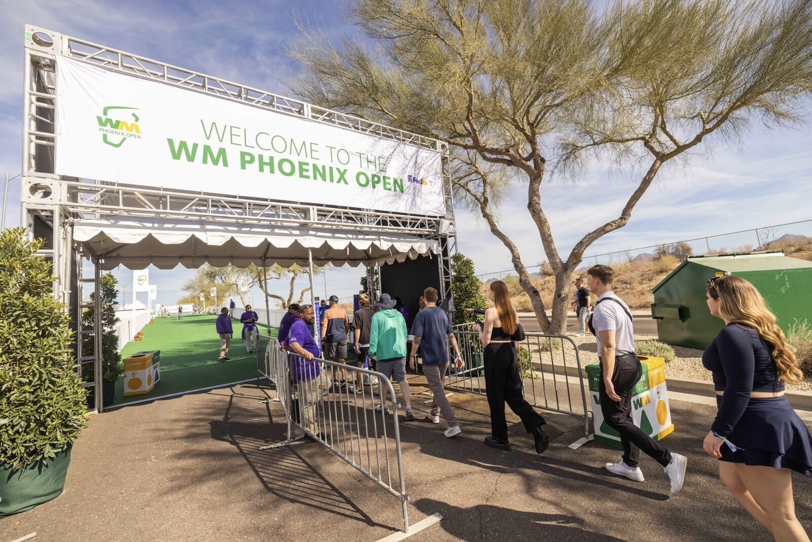 entering the gates at the wm phoenix open