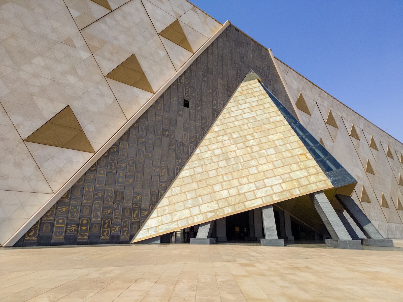 19.10.24 Giza, Egypt: Largest Archaeological Exhibition in GEM Grand Egyptian Museum in Giza Egypt.