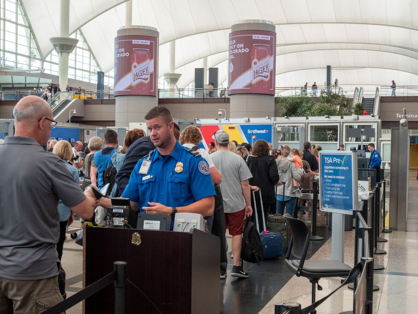 REAL ID fines - TSA Agent checking id