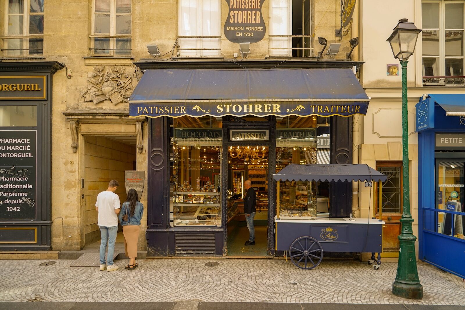 paris storefront on a classic street