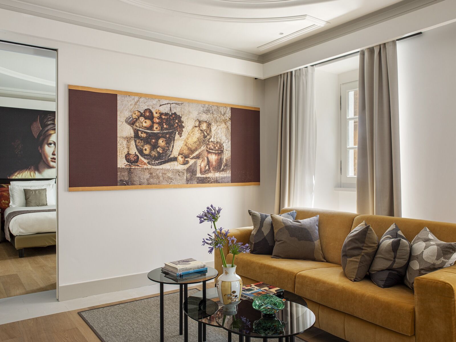 master suite at villa agrippina