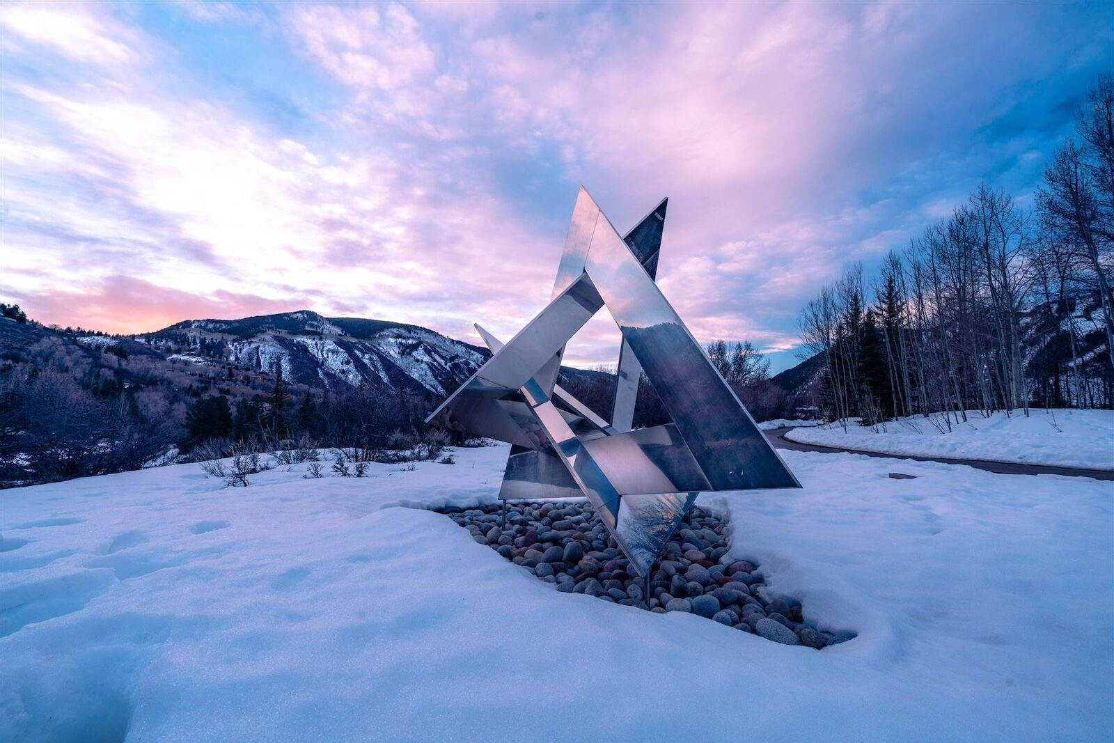 art installation at aspen meadows resort