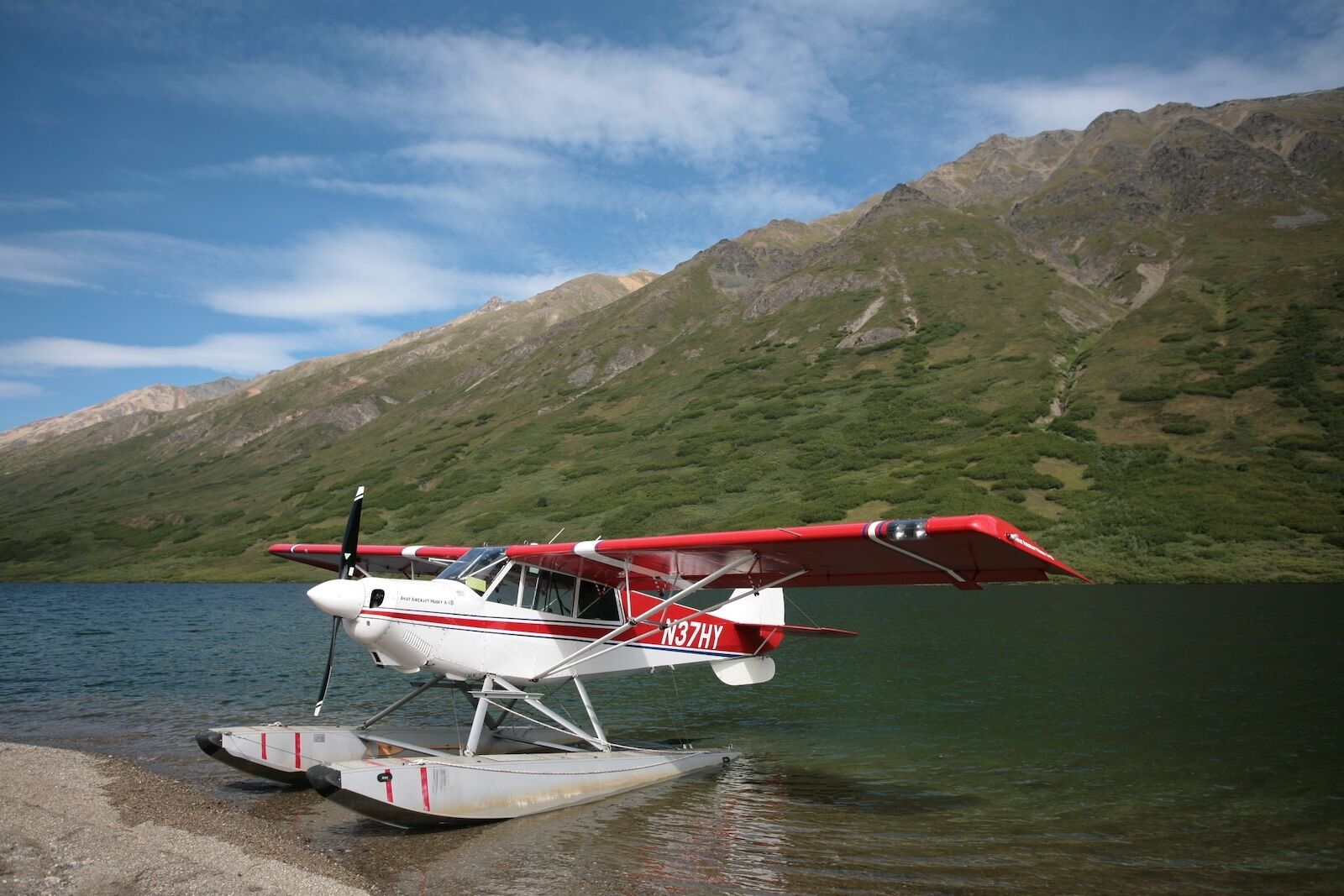 dream vacations - alaska national park tour - floatplane in lake clark