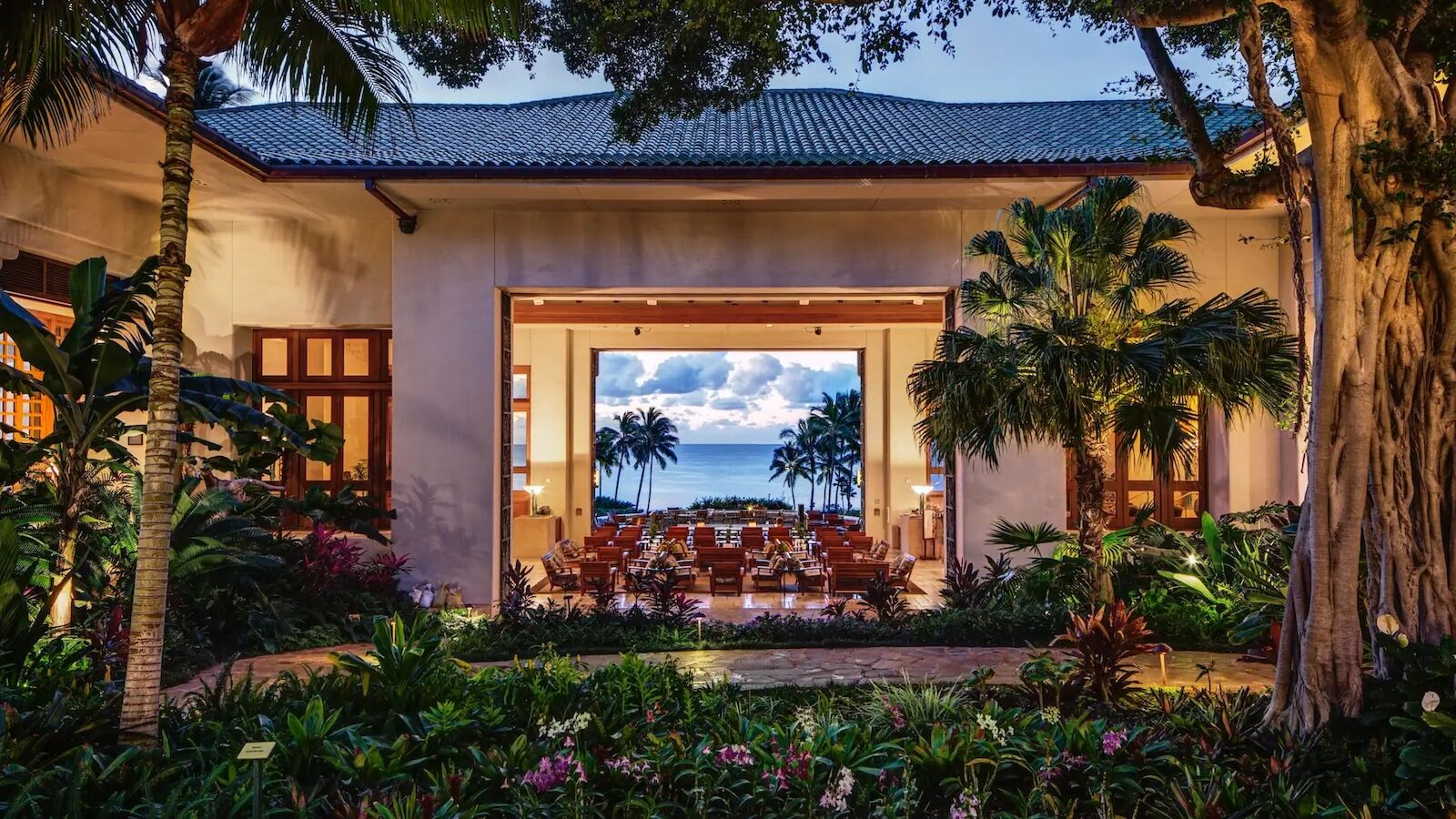 garden with ocean view at Grand Hyatt Kauaʻi Resort and Spa