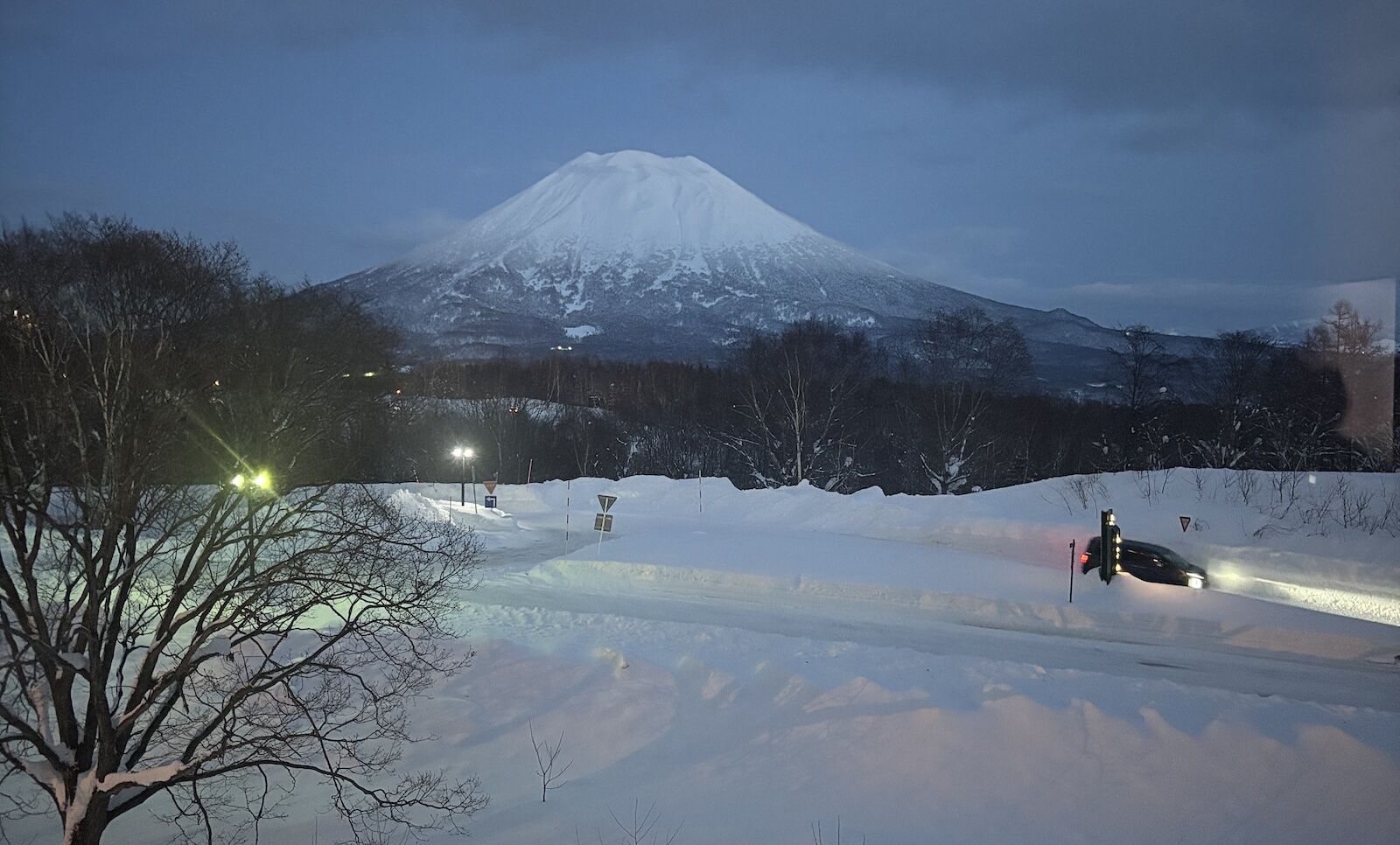 view of mt. yotei from hinode hills niseko village