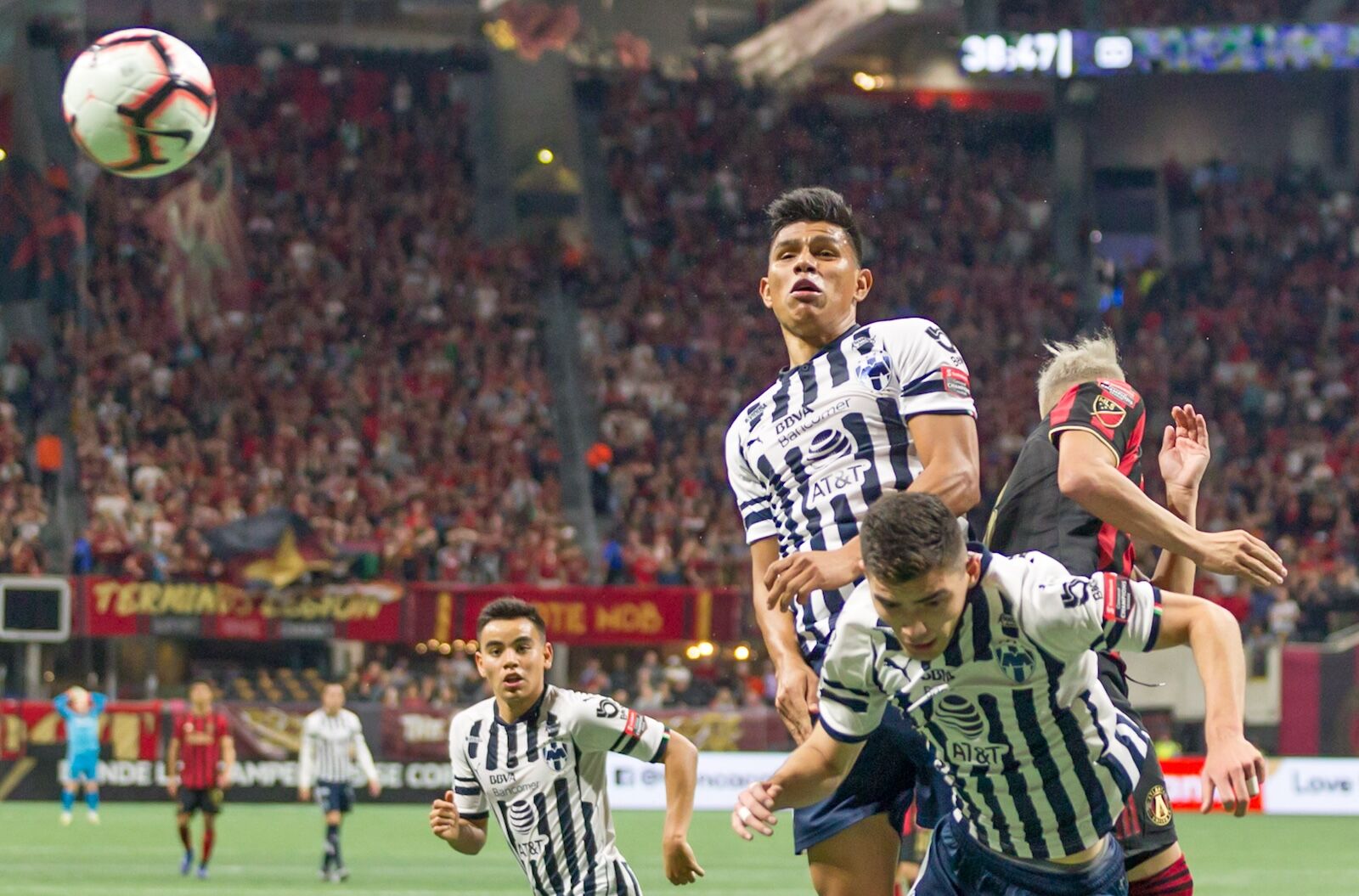 match action inside estadio monterrey