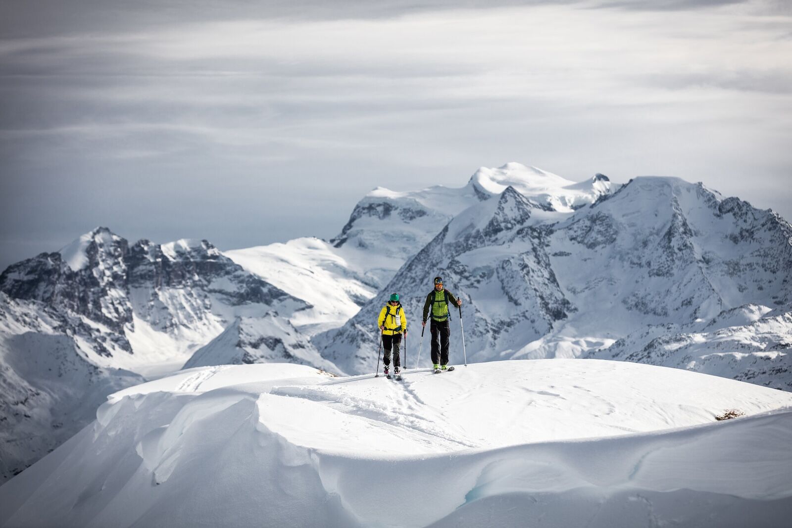 dream vacations - European ski trip - skinning in verbier
