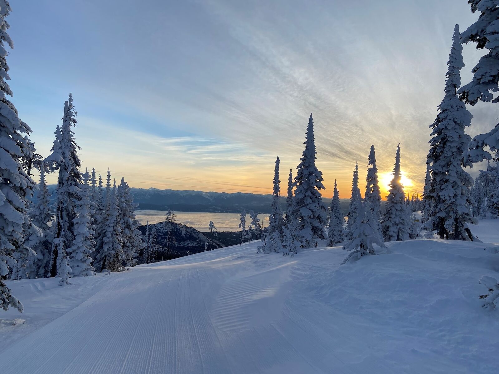 Blacktail mountain montana at sunrise