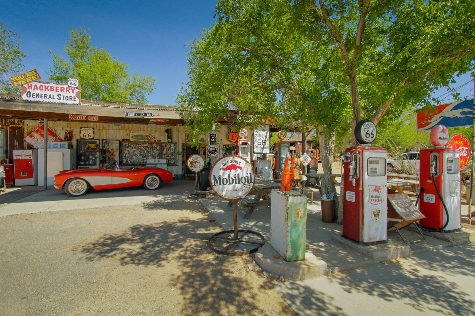route 66 road trip amarillo to kingman - hackberry general store