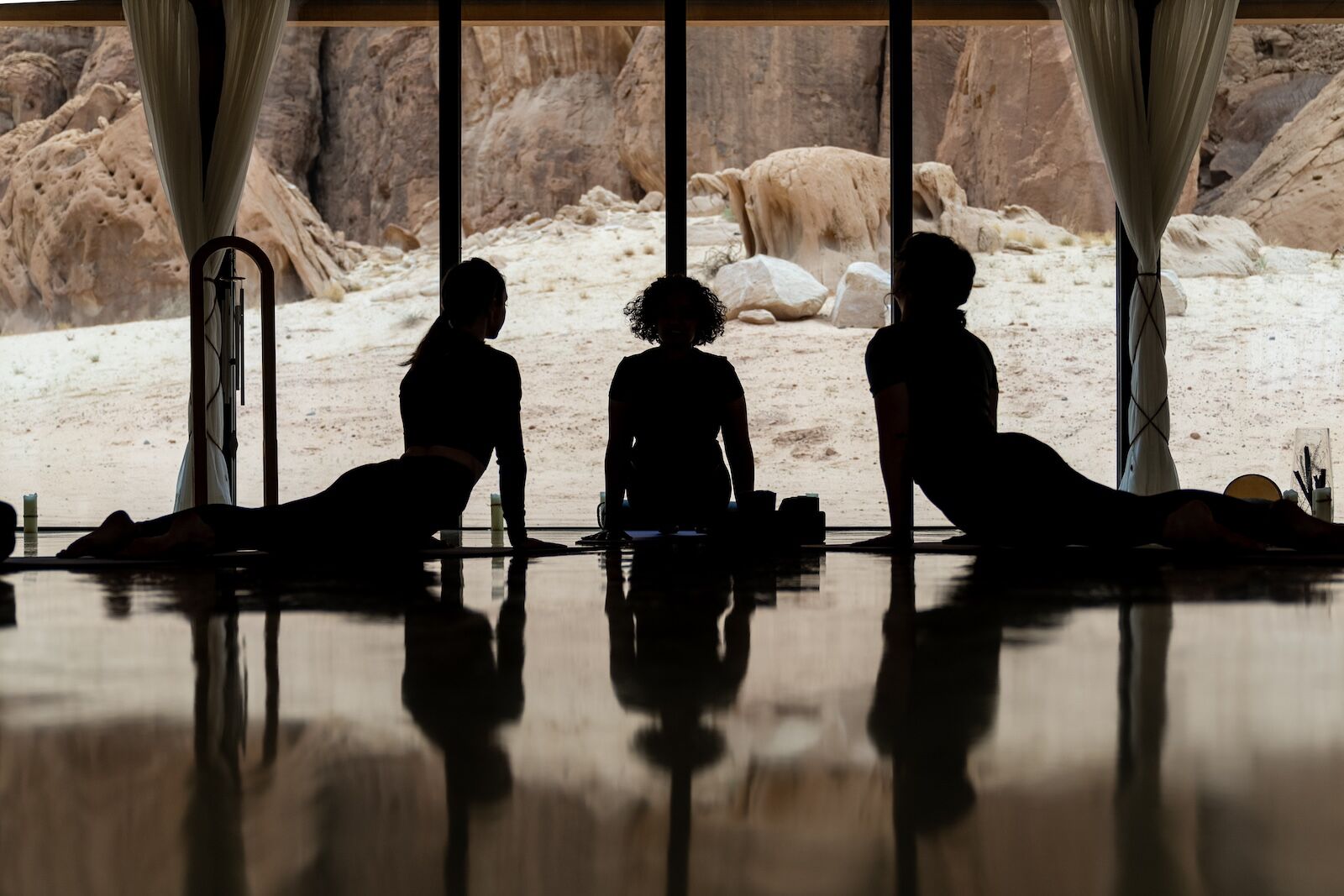 people doing yoga in saudi arabia