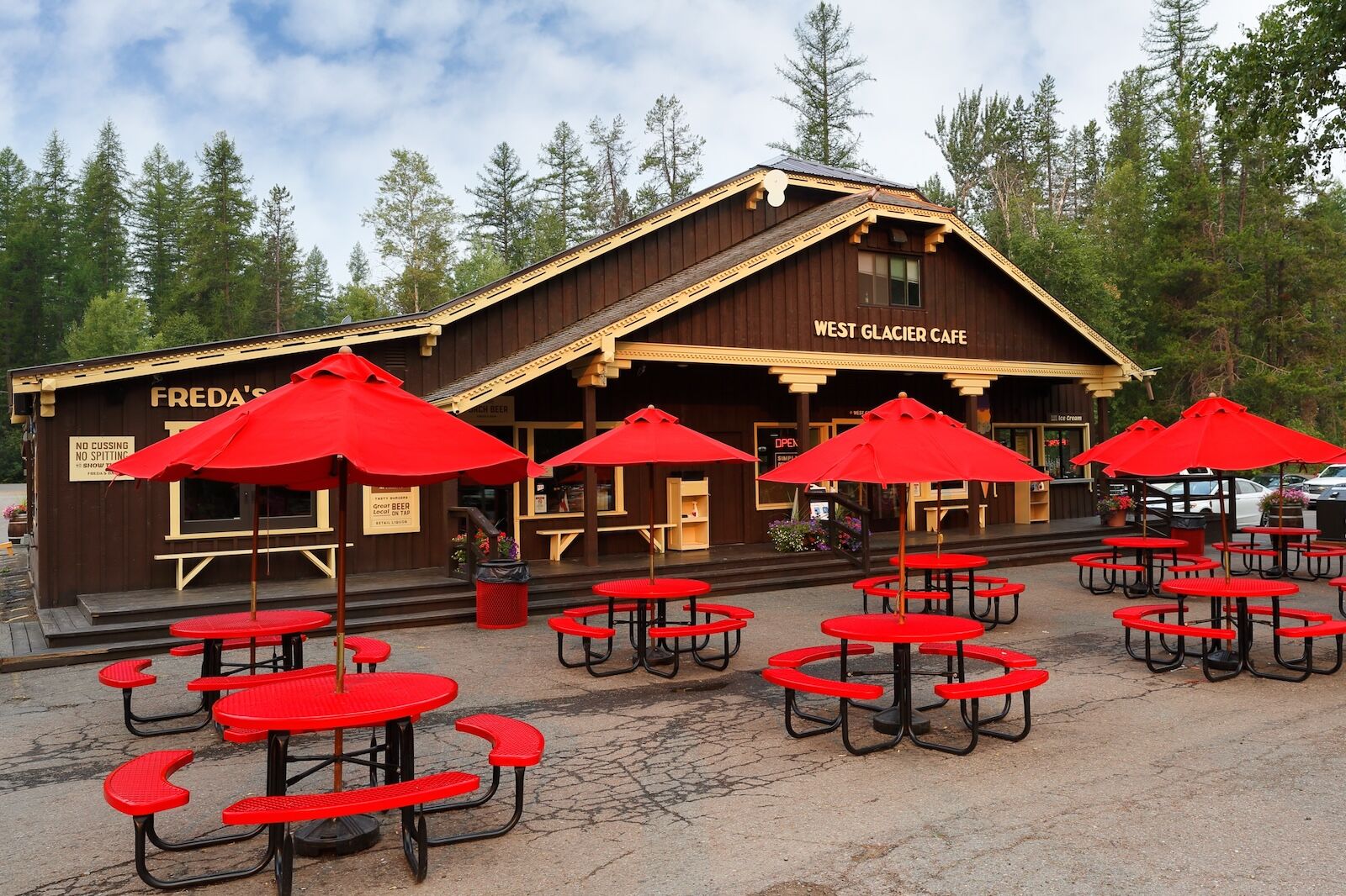 cafe in west glacier, montana