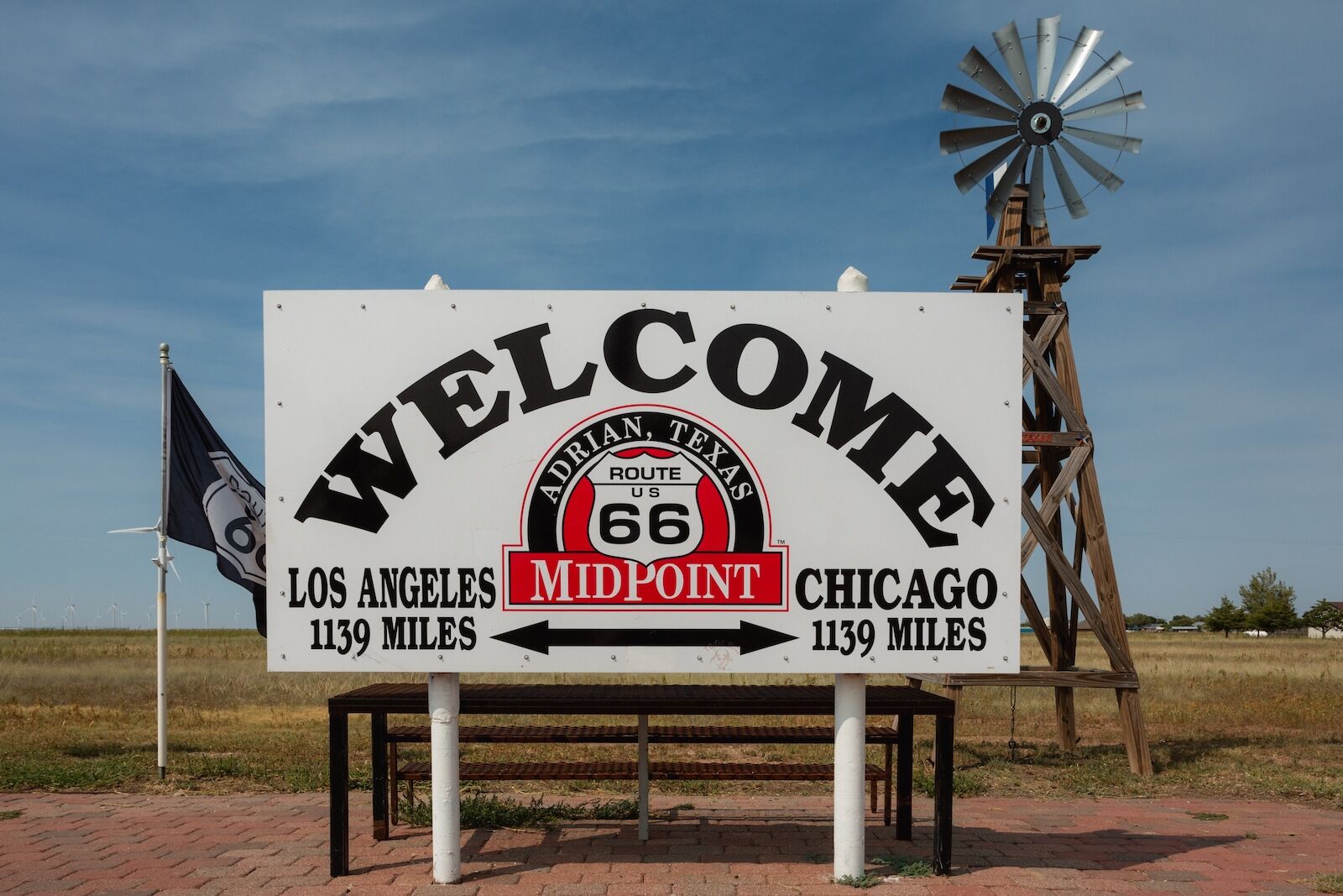 route 66 road trip amarillo to kingman - halfway point