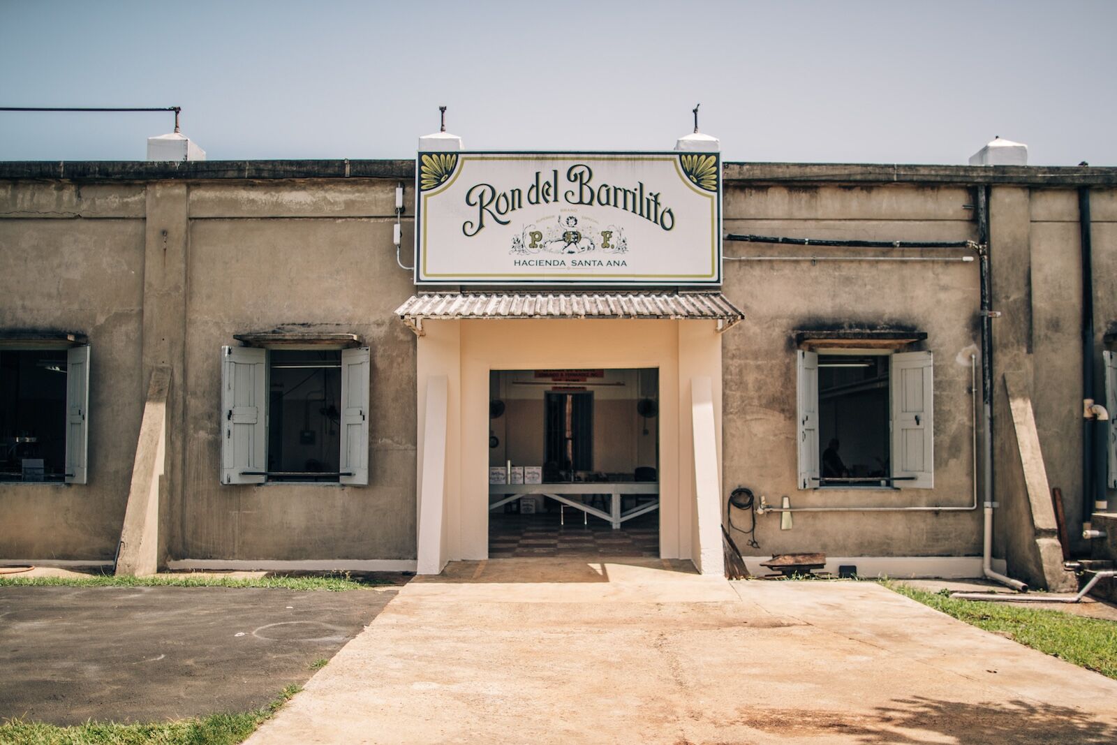 The historic Hacienda Santa Ana rum house.