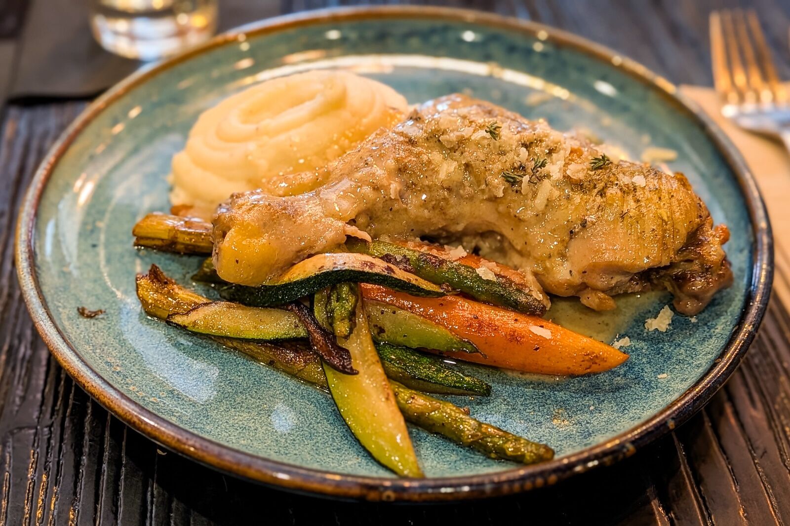 chicken dish at the cedar room