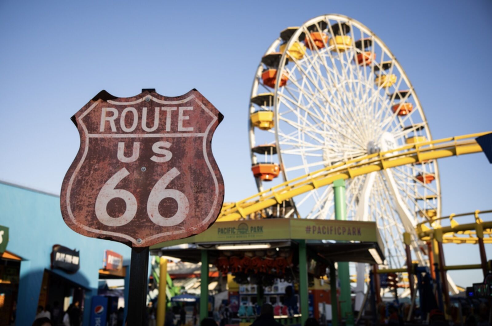 route 66 kingman to santa monica road trip - pier