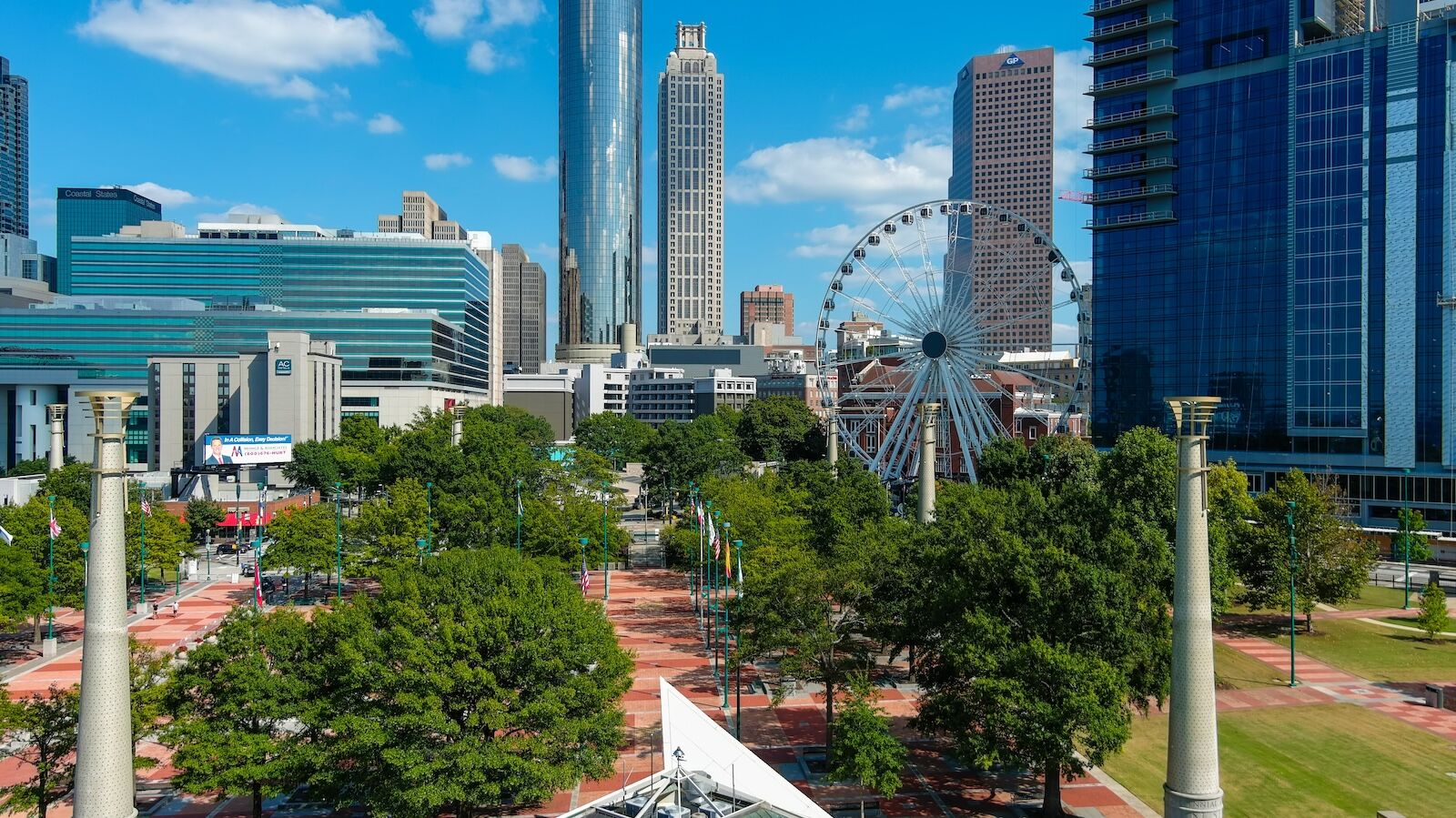 atlanta park and skyline