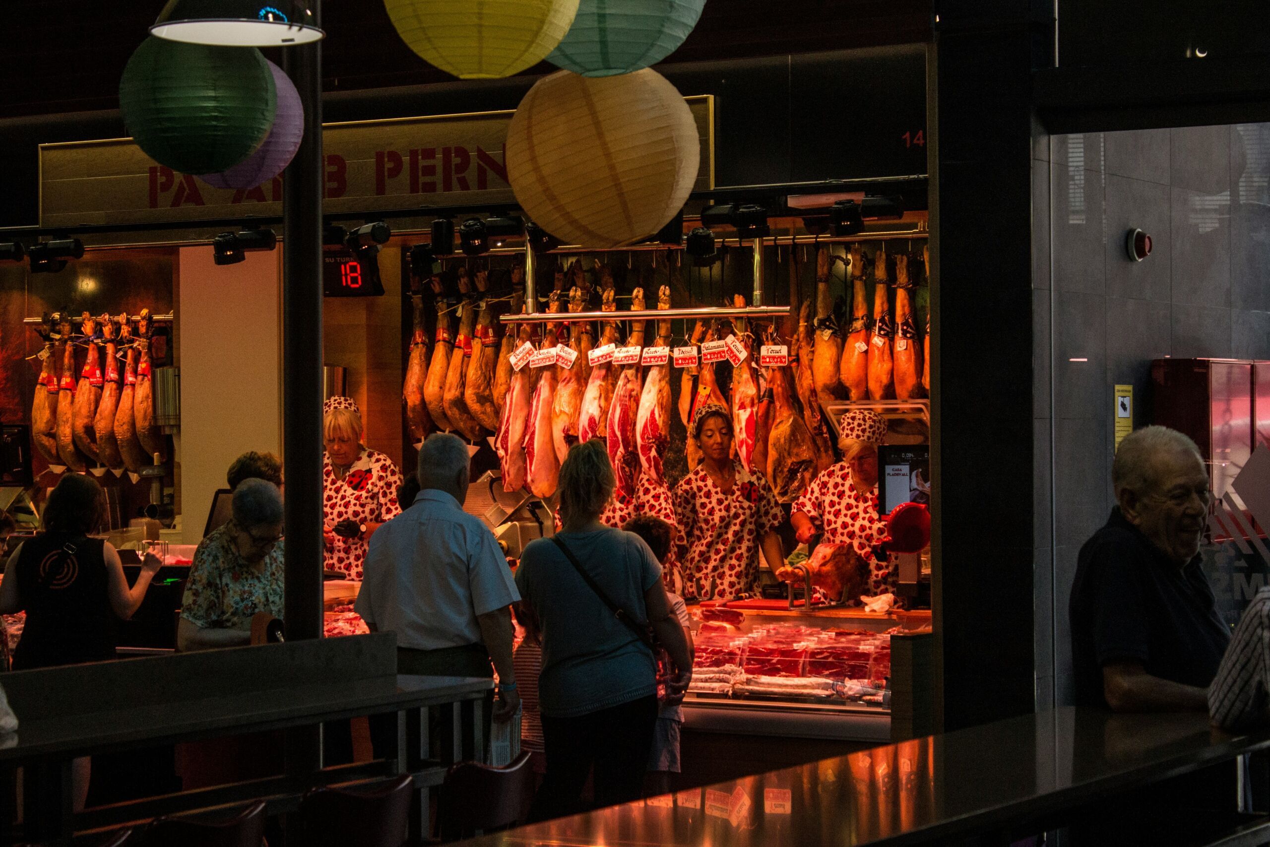 overrated European food cities - barcelona market