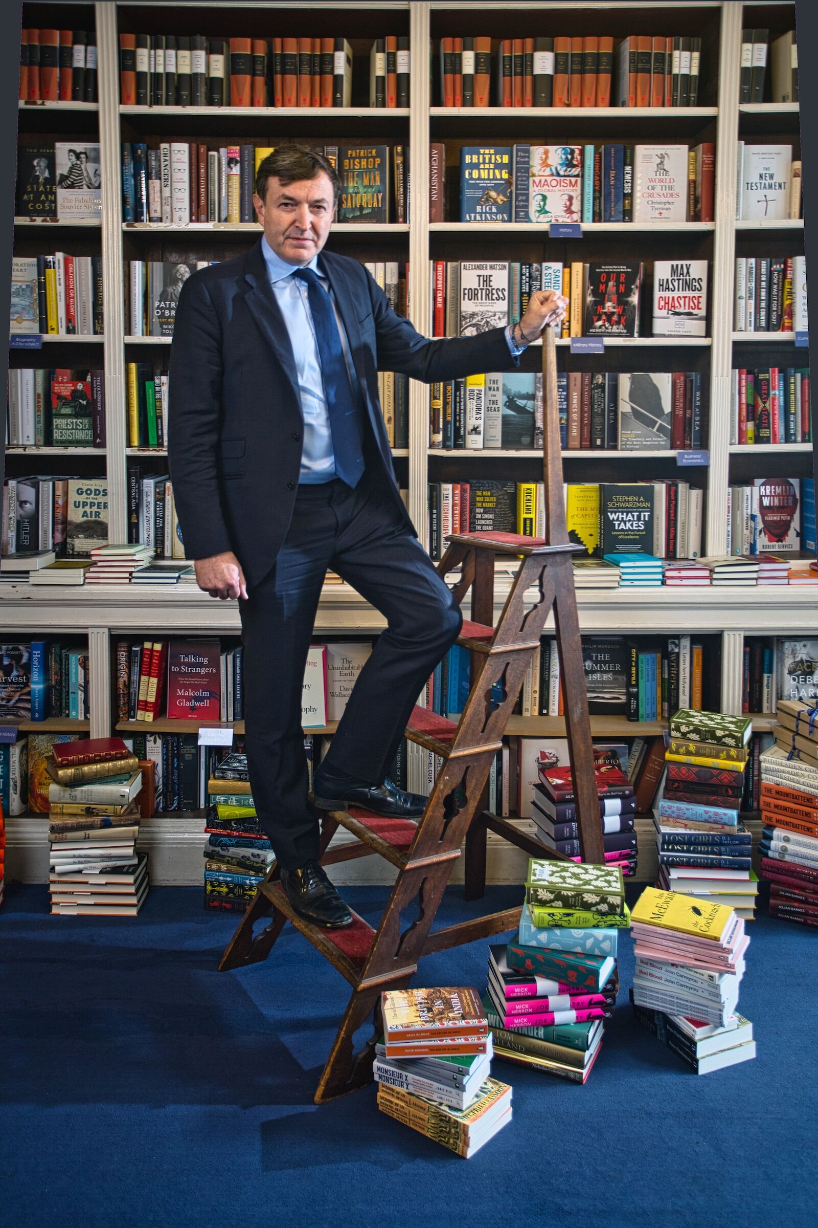 nicky dunne of heywood hill bookshop in mayfair london