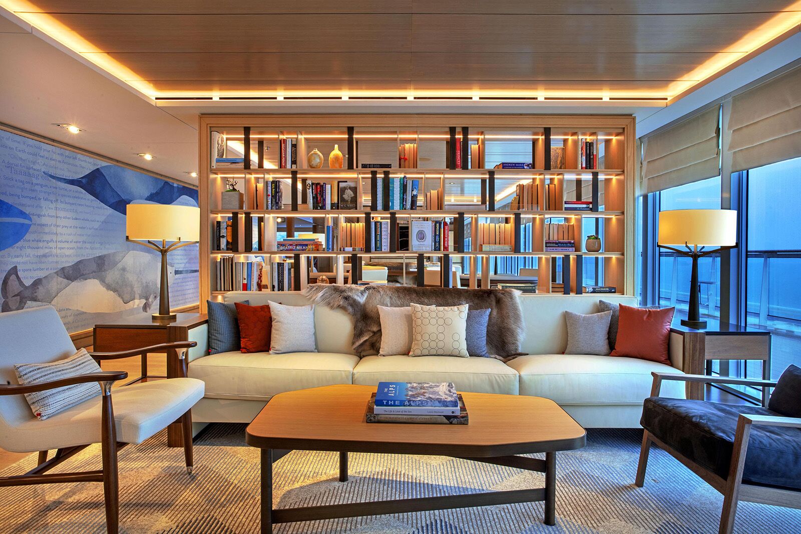 cruise lines with astonishing libraries