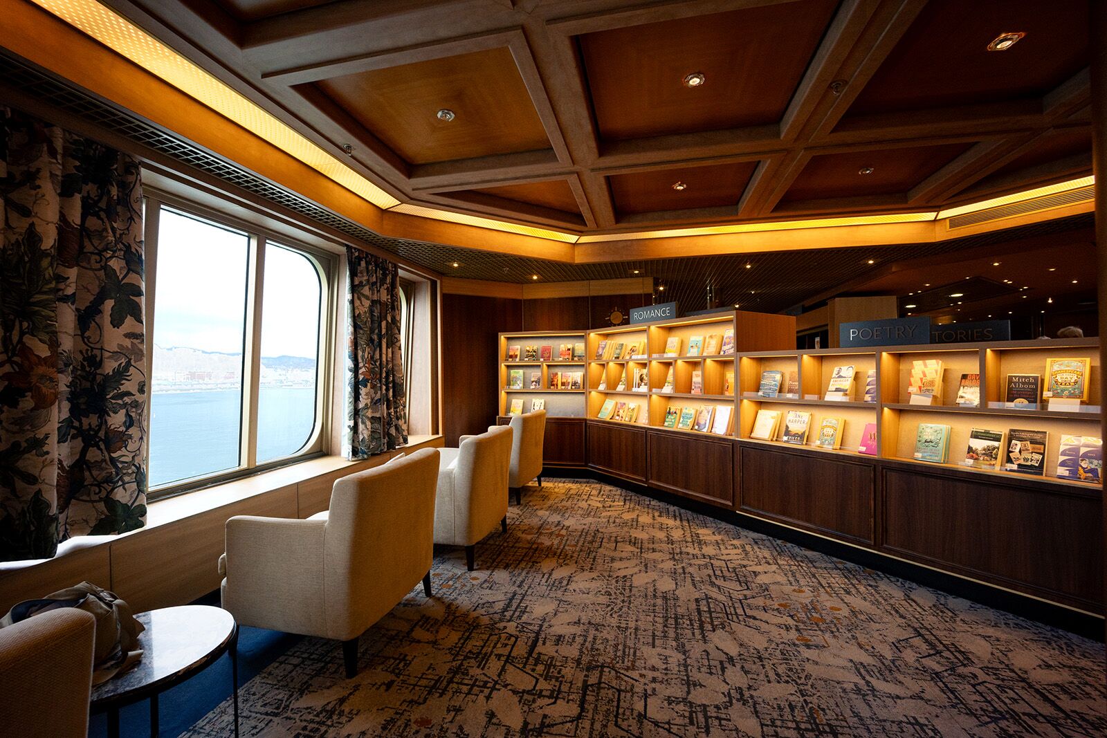 cruise lines with astonishing libraries