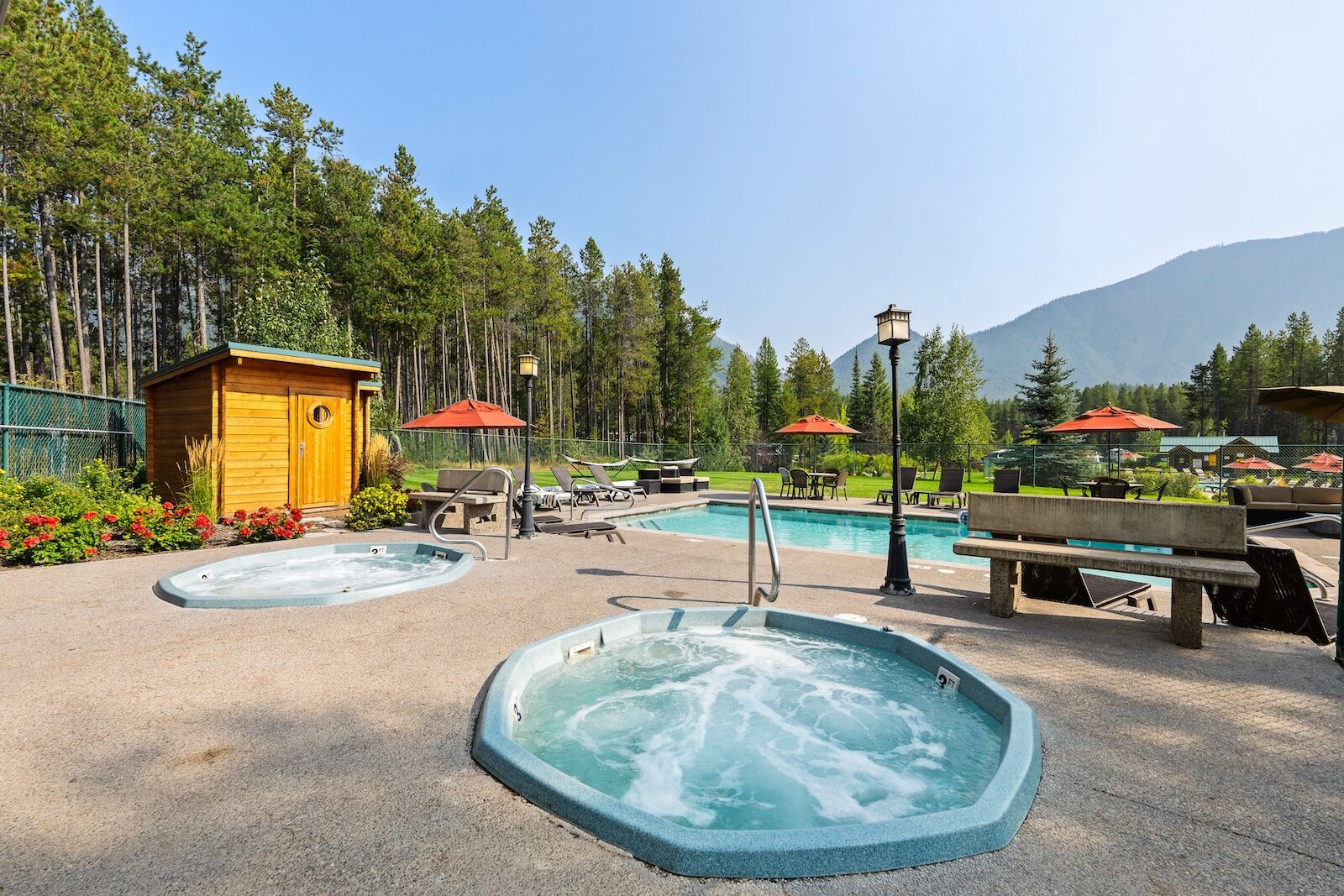 campgrounds with saunas - west glacier koa