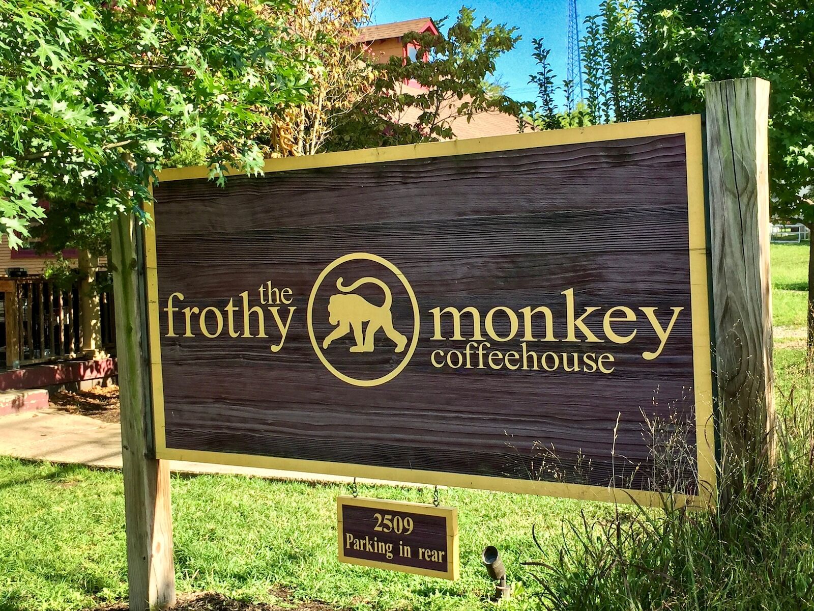Nashville, TN, USA - August 17, 2017: Frothy Monkey is a beloved local spot known for its cozy atmosphere and expertly brewed coffee, making it the perfect place to relax or catch up with friends