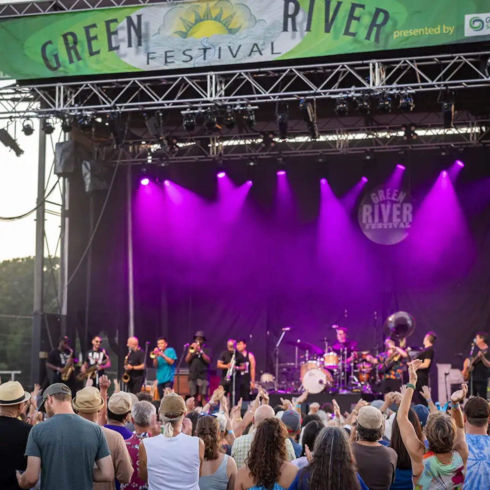 stage and crowd at green river festival