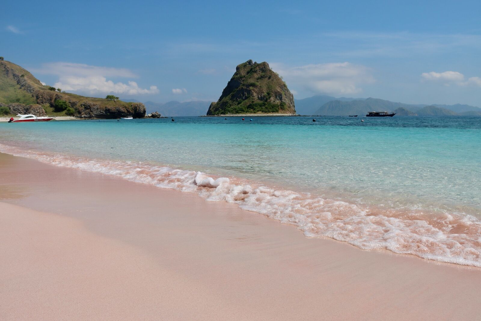 pink sand beach komodo