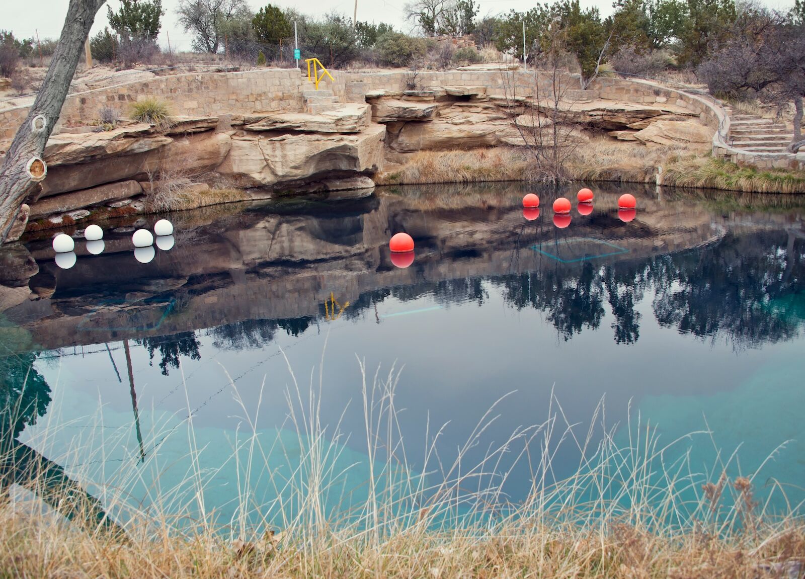 where to camp along route 66 - blue hole